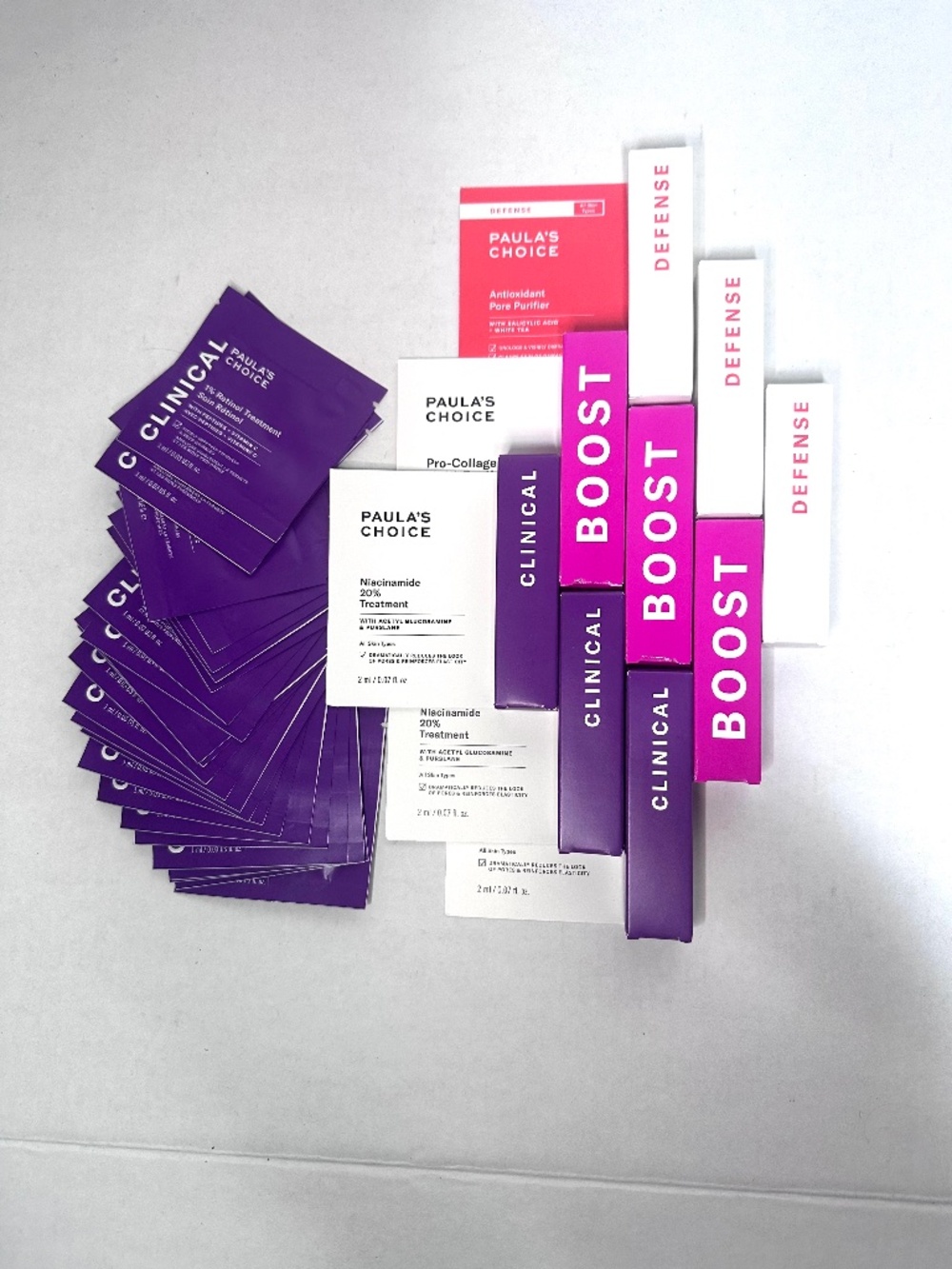 Paula’s choice skincare bundle set Retinol Niacinamide Peptides
